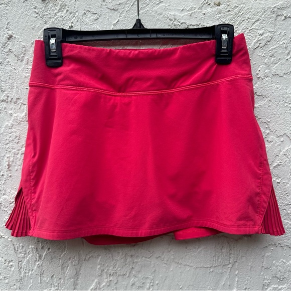 LULULEMON Skirt Women 4 Play Off The Pleats Lined Pockets Tennis Golf Athletic - Picture 1 of 8